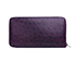 Hermès Purple Ostrich Wallet, back view